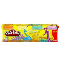 Пластилин цветной 4 баночки в коробке Play-Doh Hasbro