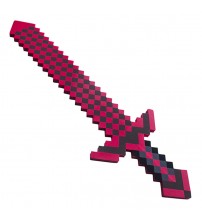Меч 8Бит Розовый пиксельный 75см