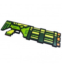 Миниган 8Бит Зеленый пиксельный со звуком 61см